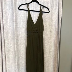 Wedding guest/bridesmaid dress - green maxi